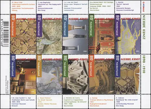 1885-1894 Art Nouveau 2001 - Petit arc, frais de port **