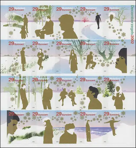2050-2069 Marques de décembre 2002 - feuille feuille, frais **