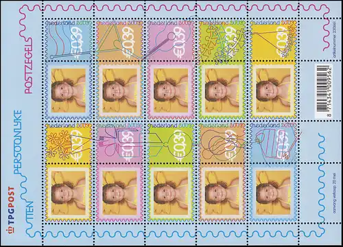 2122-2131 Grußmarken Mädchen 2003 - Kleinbogen, postfrisch **