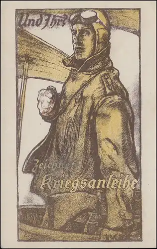 Poste de terrain AK Militaria Et vous ? Dessine un emprunt de guerre, timbre Thuin 1927