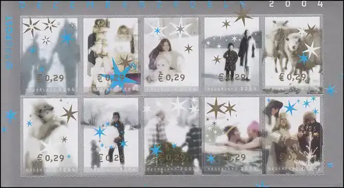 2264-2273I Marques de décembre 2004 avec feuille de 2260I (5x2), frais de port **