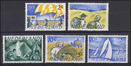516-520 Sommermarken: Fürsorge 1949, Satz postfrisch **