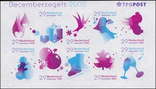 2348-2357 Marques de décembre 2005 - Feuille / bloc de 10 - frais **