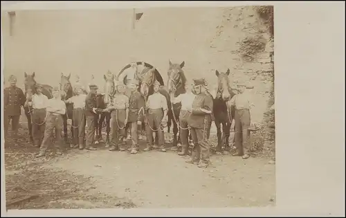Suisse MITR. COMP. II/13 FELDPOST sur AK Militaria chevaux BERN 14.6.17 n. Berne