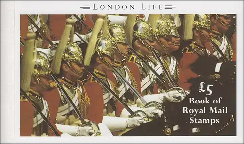 Carnet de la Grande-Bretagne 91 Reine Elisabeth II London Life 1990, **