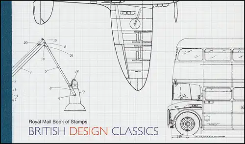 Großbritannien-Markenheftchen 158 Britisches Design 2009, **