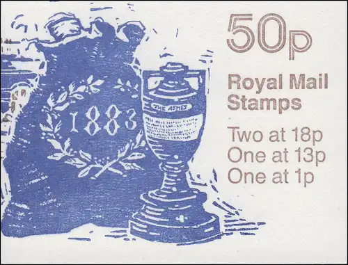 Carnet de marques du Royaume-Uni 78 MCC Bicentenary - Urne 1986, **