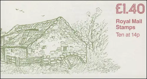 Großbritannien-Markenheftchen O-83 Preston Mill Scotland 1981, **