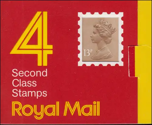 Großbritannien-Markenheftchen O-96 Elisabeth II. Strichcode 100036 - 1987, **