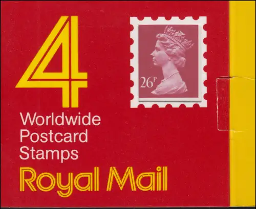 Livret de Grande-Bretagne O-98I Elisabeth II. Code-barres 100050 - 1987, **