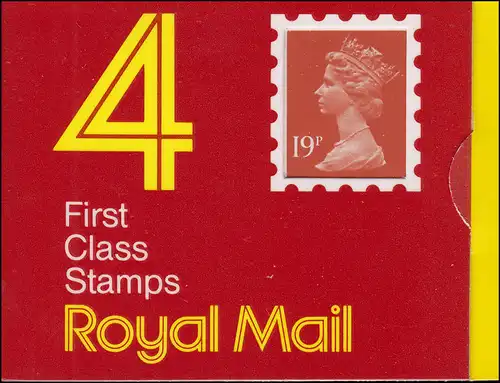 Livret de Grande-Bretagne O-104a Elisabeth II. Code-barres 100074 -1988, **