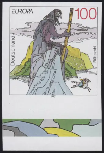 1916U Europa Sagen und Legenden - Rübezahl - Abart UNGEZÄHNT, postfrisch **
