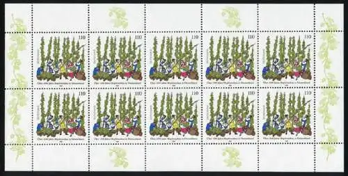 1999I Culture du houblon - Bogen 10 avec PLF I tache brune dans le houblon, case 1, **