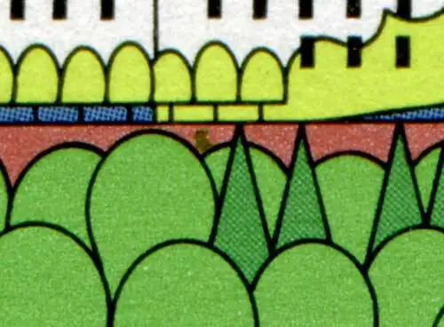 1849I Suisse Holsteinaise - Bogen 10 avec PLF I verdure tache, champ 10, **