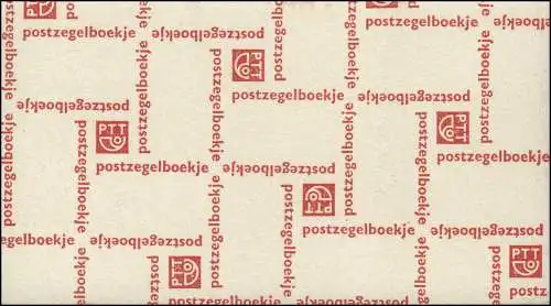 Carnet de marque 1 Reine Juliane et chiffre 1964, blanc UV, couvercle rouge **