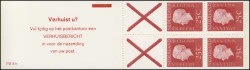 Carnet de marque 9x Juliane, publicité avec PB 9-h, bleu **