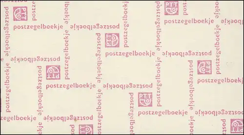 Markenheftchen 10x Juliane und Ziffer 1971, PB 10-a, rosa, weiß, **
