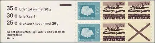 Carnets de marques 13 Julians et paysages 1972 - 3 tarifs et avec PB 12a, **