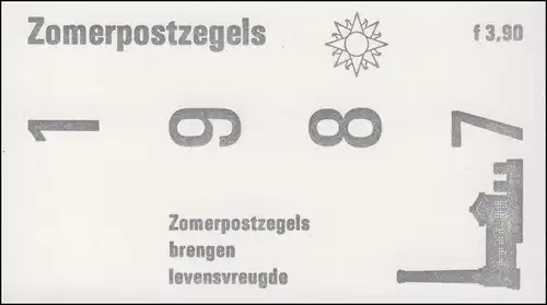 Cahiers 36 timbres d'été - Monuments de la construction 1987 - PB 35, **