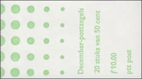 Markenheftchen 38 Dezembermarken Weihnachten 1987 und PB 37, **