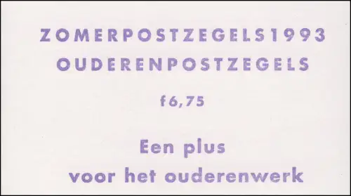 Markenheftchen 49 Sommermarken - Seniorenarbeit 1993 und PB 48, **