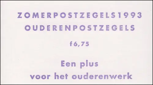 Markenheftchen 49 Sommermarken - Seniorenarbeit 1993 und PB 48, **