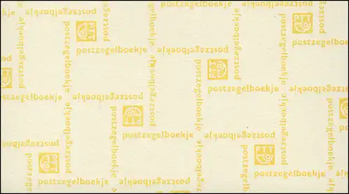 Carnets de marques 10y Juliane et chiffre 1971, PB 10-b, jaune **