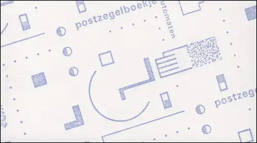 Markenheftchen 44 Königin Beatrix 1991 mit Reklame Wij zorgen ... und PB 43B, **