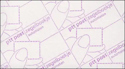Markenheftchen 34 Ziffern 1986 mit Reklame POSTZEGELS und PB 33B, **