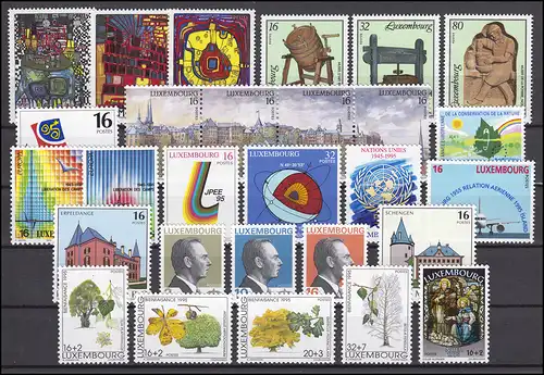 1357-1384 Luxemburg Jahrgang 1995 komplett, postfrisch