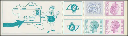 Livret de la Belgique 26 Lion et Roi Baudouin 15 F 75, **