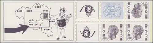 Belgien-Markenheftchen 27 Löwe und König Baudouin 20 Franc 1975, **