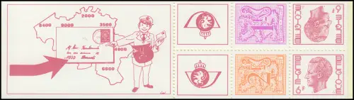 Livret de la Belgique 28 Lion et Roi Baudouin 15 Franc 1978, **