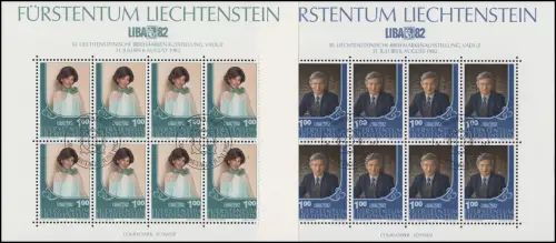797-798 Liechtensteinische Briefmarkenausstellung LIBA 1982, KB-Satz ESSt