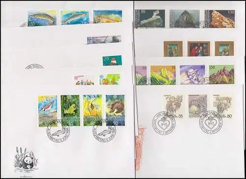 960-983 Liechtenstein-Angele 1989 complet sur FDC avec ESSt Vaduz