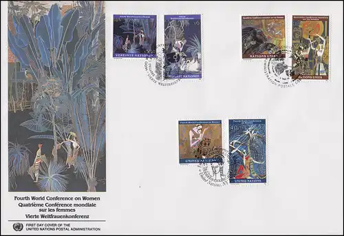 Organisation des Nations unies Trio-FDC 24 Quatrième Conférence mondiale sur les femmes à Pekig 5.9.1995