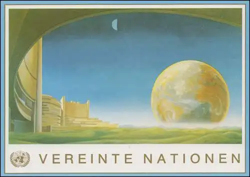Carte postale de l'ONU à Vienne P 5 City de Vienne 6 shillings 1992, inutilisé **