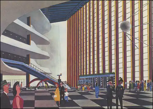 Carte postale des Nations unies P 27 Foyer 23 cent, 2003, FDC 28.3.2003