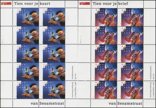 1588-1589 Ernie et Bert etc. Sesamstraße 1996, petit jeu d'arc **