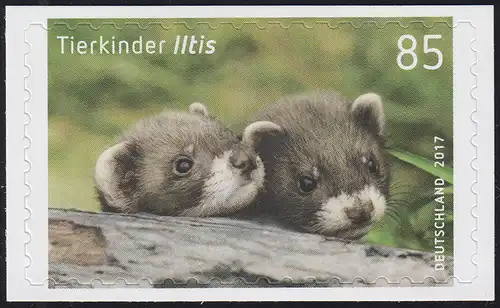 3294 Tierkinder - Iltis, selbstklebend auf neutraler Folie, **