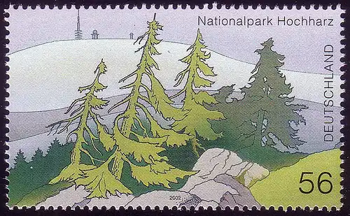 2268 Einzelmarke aus Block 59 Nationalpark Hochharz Brocken, postfrisch **