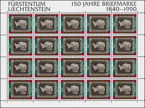 986 Jubiläum 150 Jahre Briefmarken, Kleinbogen ** 