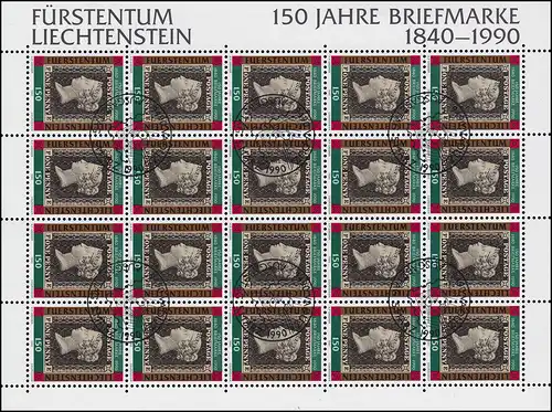 986 anniversaire 150 ans Timbres, Petit arc ESSt Vaduz 5.3.1990