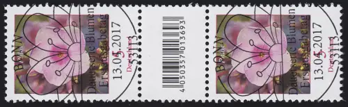 3296 Phlox 5 Cent aus 200er, Paar mit Nr., Codierfeld, ohne Nr., ESSt Bonn