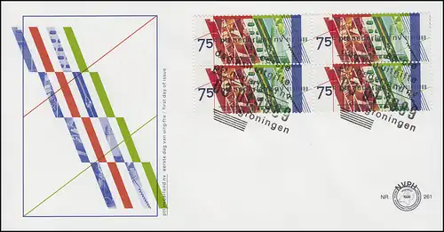 Niederlande 1357 Privatisierung der niederländischen Post Vbl. Schmuck-FDC 1989