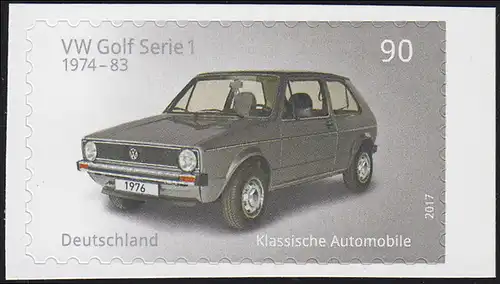 3301 Automobiles: VW Golf 1, autocollant en feuille de film 66, **