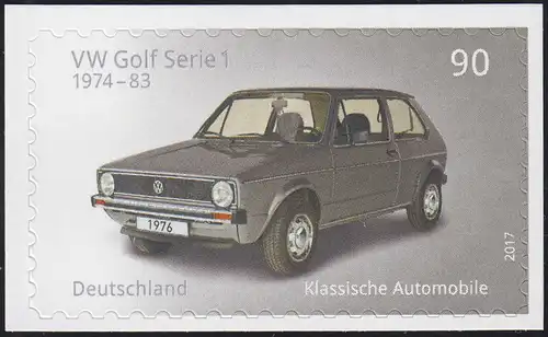 3301 Automobile: VW Golf 1, selbstklebend auf neutraler Folie, **