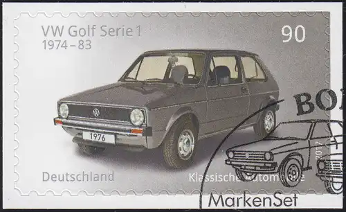 3301 Automobile: VW Golf 1, selbstklebend auf neutraler Folie, EV-O Bonn