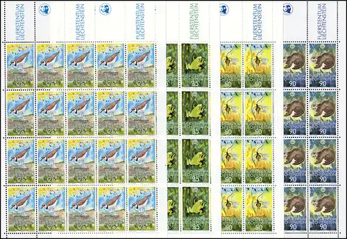 967-970 Weltweiter Naturschutz: Kleinfauna, 4 Werte, Kleinbogen-Satz **