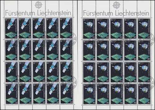 1011-1012 Europa: Europäische Weltraumfahrt, Kleinbogen-Satz ESSt